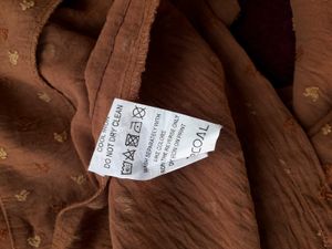 Chic Brown Textured Button-Up Blouse