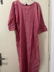 Striped Pink Kurta