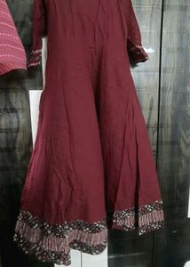 Maroon Anarkali Kurta