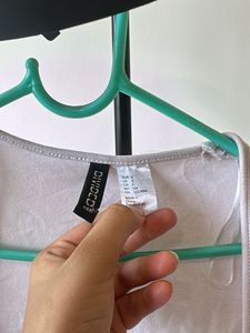 H M Square Neck Cap Sleeve Top
