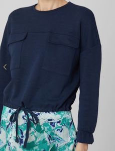 Vero Moda Navy Pullover Top with Pockets