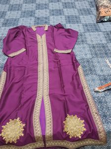 Purple Silk Kurti