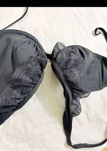 Elegant Black Lace Bra