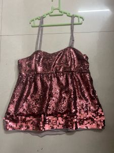 Sparkling Sequined Cami Top y2k