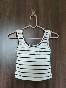Striped Crop Tank Top