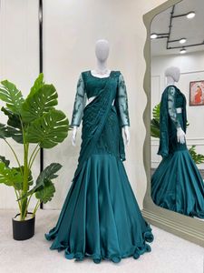 🆕Ready To Wear Lehenga Saree, Unstitched Blouse