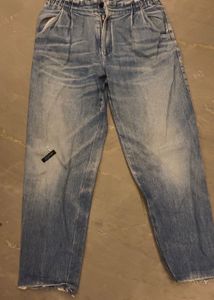 Vintage Elastic Waist Jeans