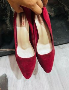 White Furry Heels