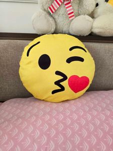 Cute Emoji Throw Pillow