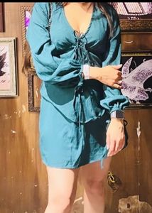Green Flared Dress
