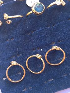 Set of 3 Cute Gold Rings