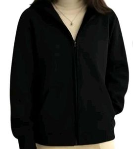 Black Zip-Up Hoodie