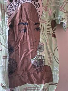 African Print Button-Up Shirt
