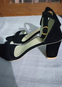 Stylish Black Block Heels