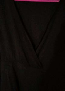 Chic Black Wrap Dress