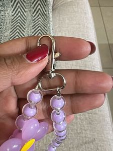 Cute Flower Beaded Keychain / Bag charm