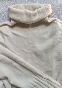 Cream Turtleneck Sweater