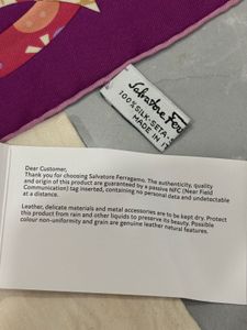 Salvatore Ferragamo Silk 💯Scarf