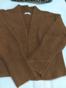 Brown Knit Cardigan