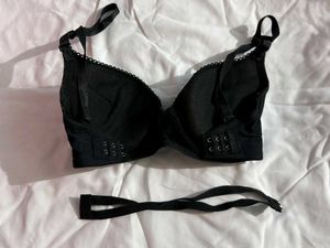 Black Bra with scalloped trim