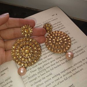 Exquisite Rose Gold Dangle Earrings