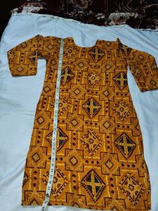 Designer Mustard Yellow Kurta