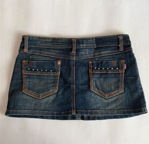 Y2k micro mini Denim Skirt