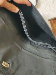Chic Black Crocodile Embossed Clutch