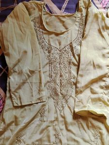 Crepe yellow Suit 3pc XL