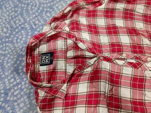 Classic Red Plaid Button-Up Shirt