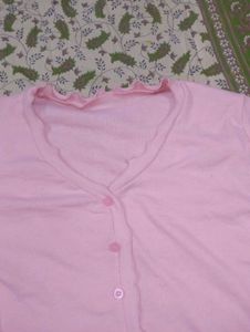 pink crop top