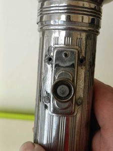 Vintage Metal Flashlightb working cell needed
