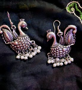 Birdy German oxidized earrings ✨️