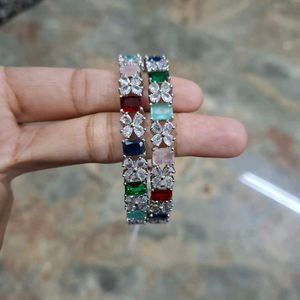 Brand-new 2 Gemstone Bangles