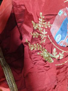 Lahnga choli maroon