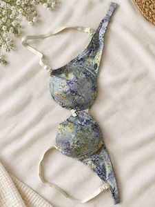 Floral Print Balconette Bra