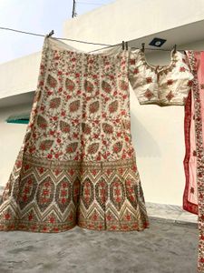 Off-white Lehanga Choli
