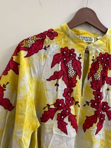 Vibrant Yellow Embroidered Blouse(Brand new )