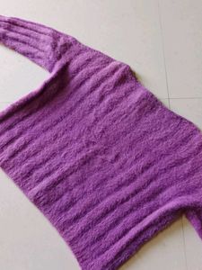 Purple Knit Sweater