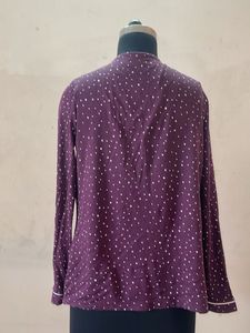 Cozy Polka Dot Pajama Top