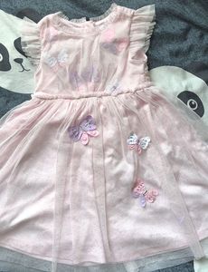 Cute Pink Butterfly Dress