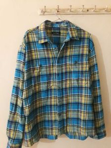 Blue &amp; Yellow Plaid Flannel