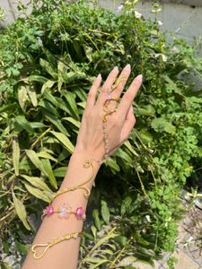Wristcuff and ring set