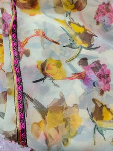 Floral Print saree, blouse included