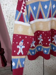 Festive Christmas Snowman Mohair Sweater