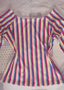 Colorful Striped top 🌸