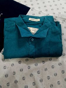 Teal Casual Shirt for Men