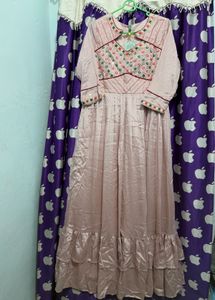 Madhuram Elegant Pink Ethnic Gown