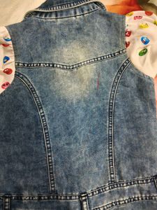 Cute Denim Dress with M&amp;M Print