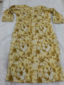 Chic Floral Print Kurta Set